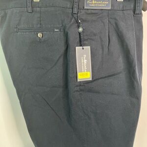 NWT Timeless Polo by Ralph Lauren Navy Classic Fit Casual Chinos